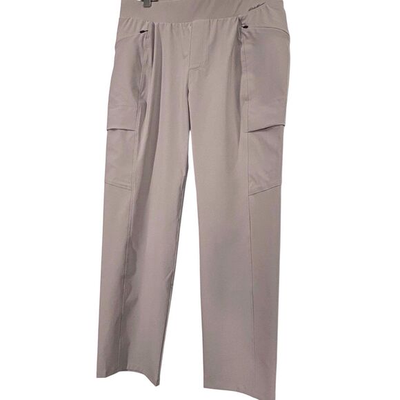 Eddie Bauer Travex Incline 2.0 Utility Capri Pant Size 8T Beige Taupe Gorpcore - Picture 1 of 14